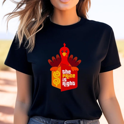 Thanksgiving Turkey Price is Right Shirt, Holiday Tee, Cozy Fall Fan Gift - Black - XS -