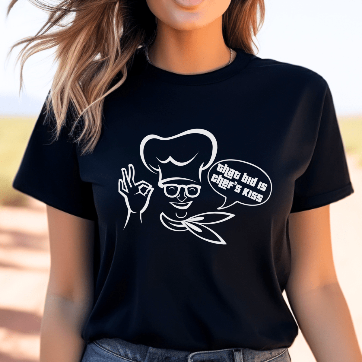 That Bid is Chef's Kiss Price is Right Shirt, Funny Drew Carey Fan Tee - Black - XS -