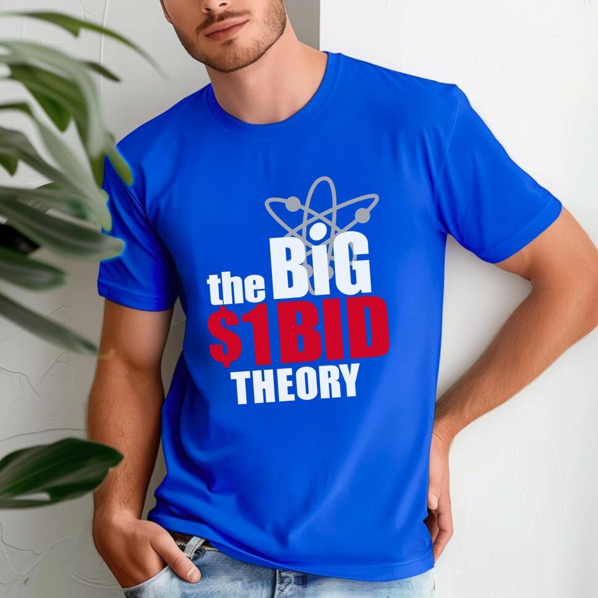 The Big $1 Dollar Bid Theory Price is Right Shirt, TV Show Fan Gift - True Royal - XS -