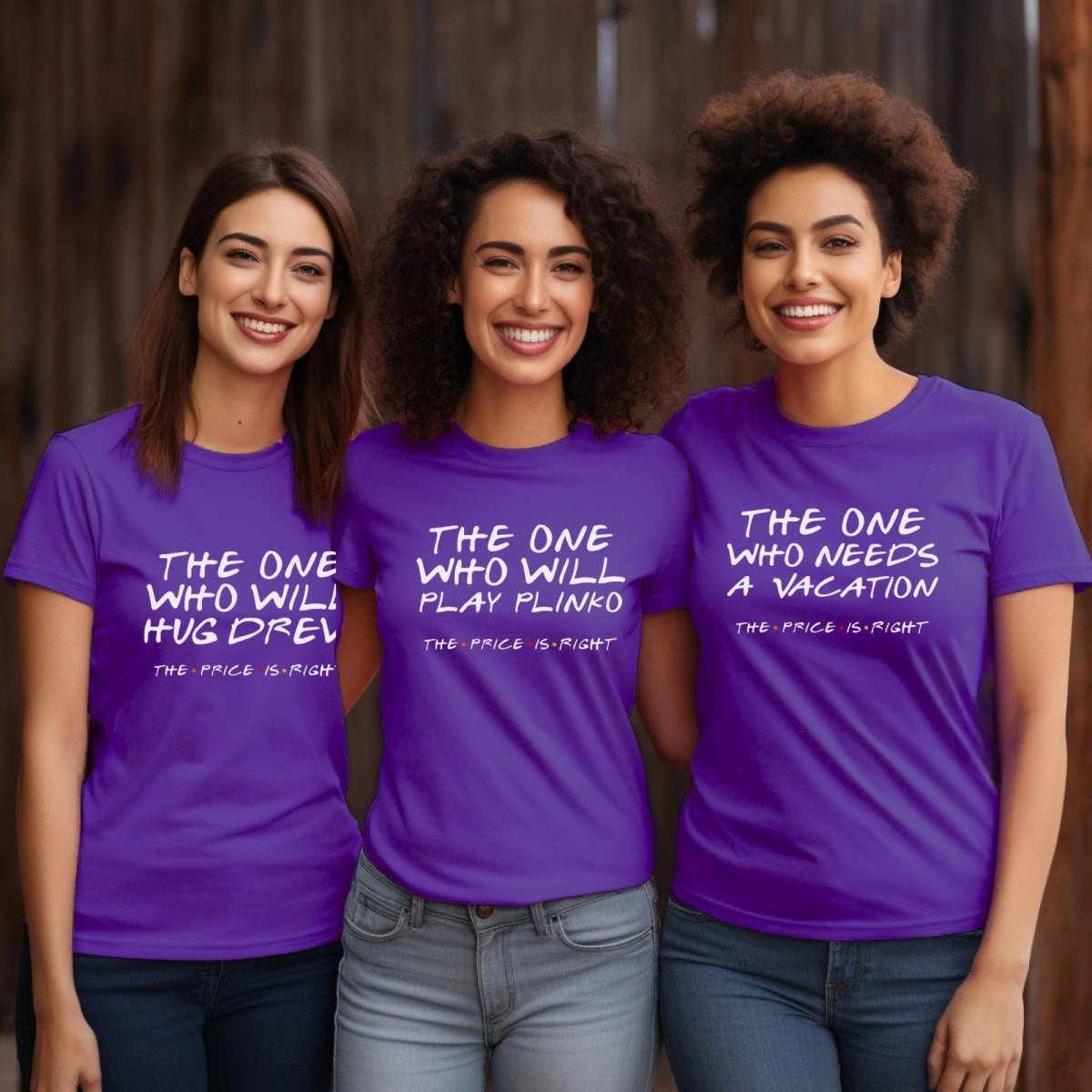 The One Who Personalized Price is Right Friends Group Shirt, Custom Group Gift - Team Purple - XS -