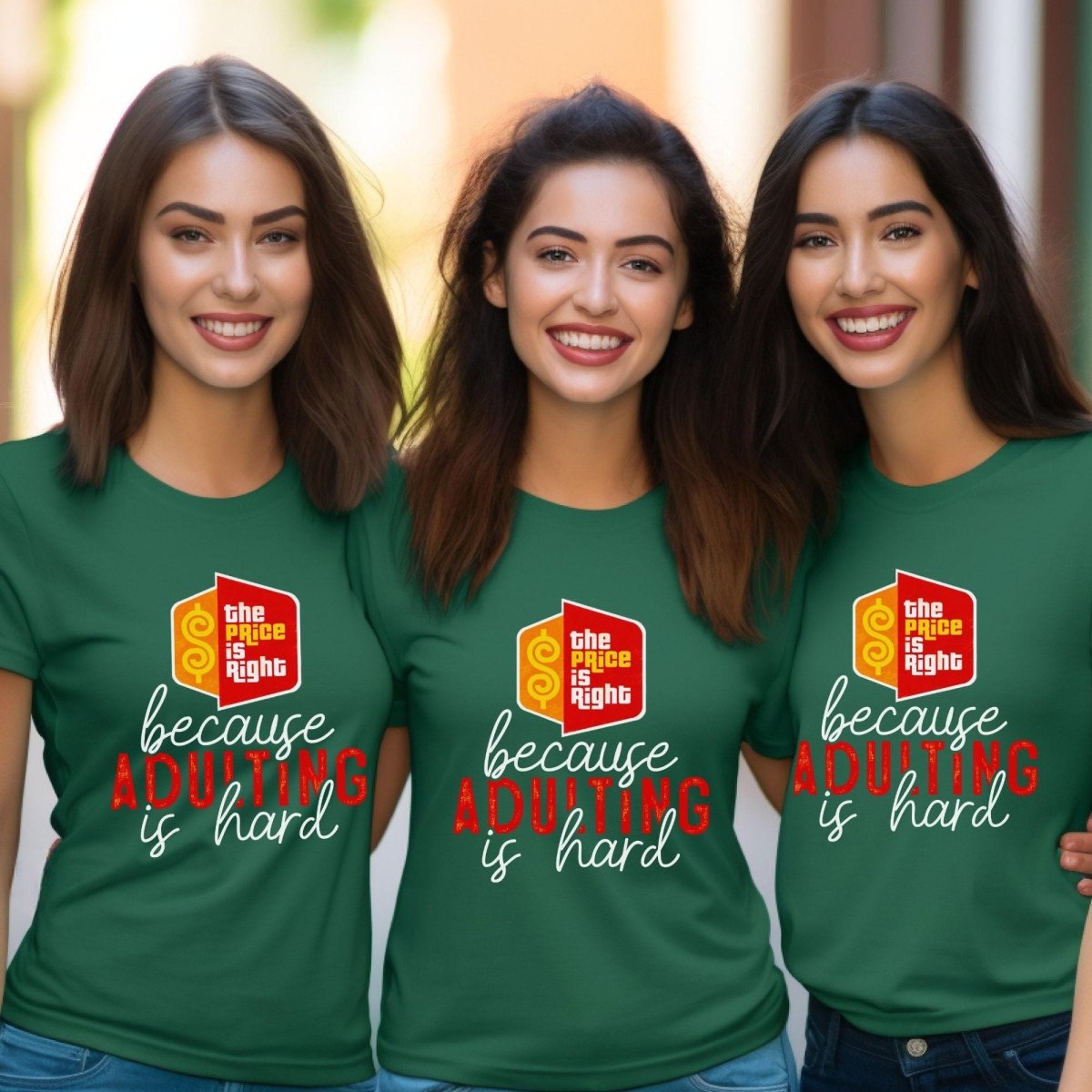 The Price is Right because Adulting Is Hard Shirt, Funny Retro Game Show Fan Gift Tee - Kelly - XS -