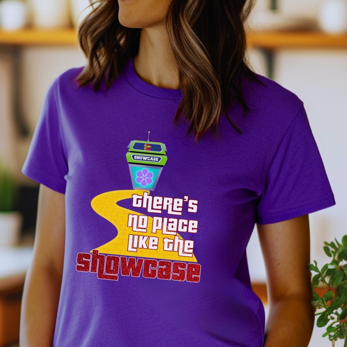 There's No Place Like the Showcase Price is Right Shirt, Wicked Wizard of Oz Tee - Team Purple - XS -