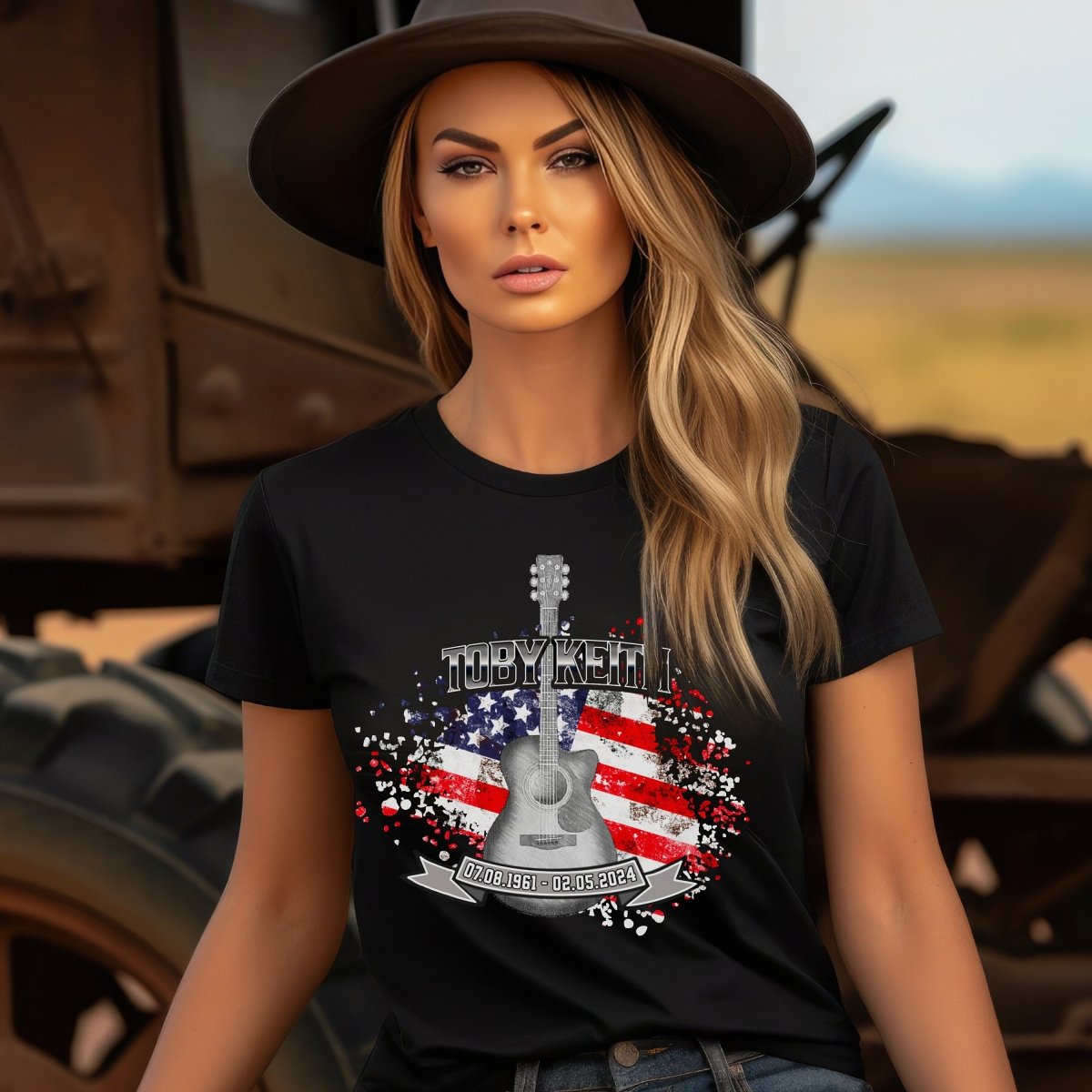 Toby Keith Tribute Shirt, American Soldier Memorial Tee Gift - Black - XS -
