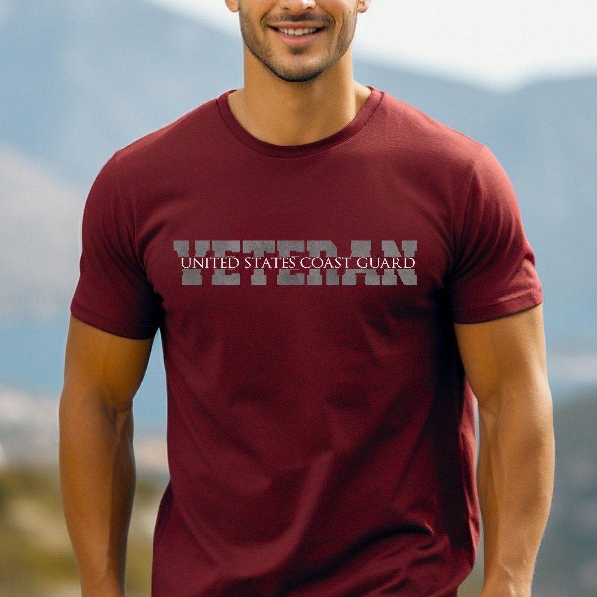 US Coast Guard Veteran Retired Shirt, Retirement Gift - Cardinal - XS -
