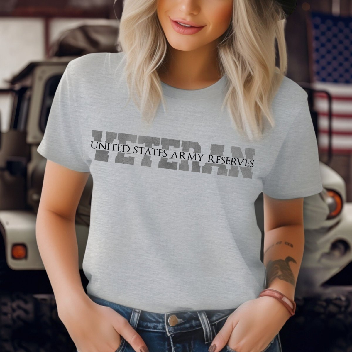 Veteran United States Army Reserves Shirt, Military Pride Gift - Athletic Heather - XS -