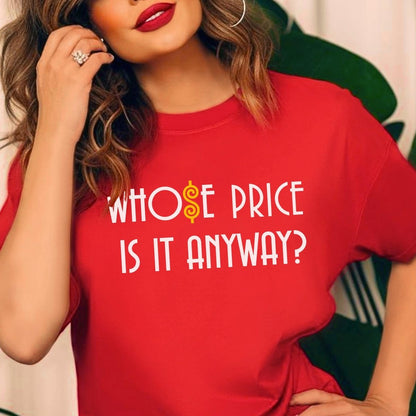 Whose Price Is It Anyway Price is Right Shirt, Funny Retro Game Show Fan Tee - Red - XS -