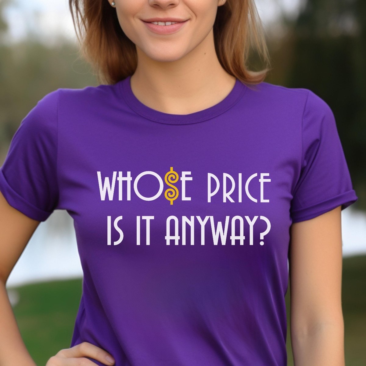 Whose Price Is It Anyway Price is Right Shirt, Funny Retro Game Show Fan Tee - Team Purple - XS -