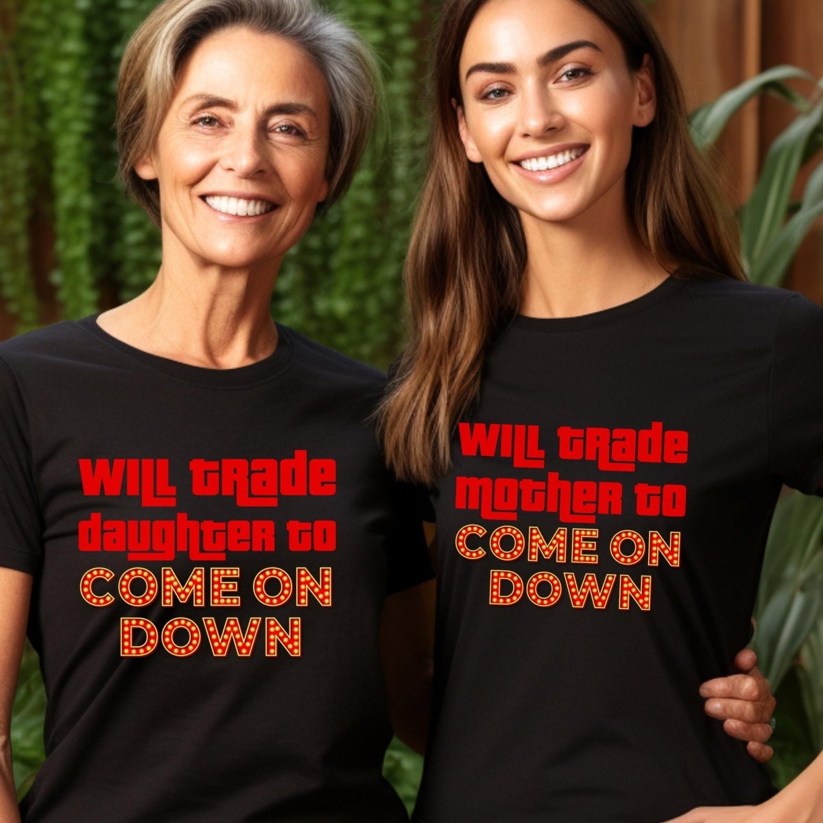 Will Trade to Come On Down Price is Right Shirt, Funny Family or Friend Tee - Black - XS -