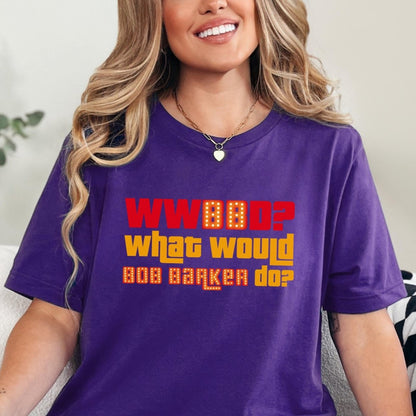 WWBBD? What Would Bob Barker Do? Price is Right Shirt, Funny Game Show Fan Gift - Team Purple - XS -