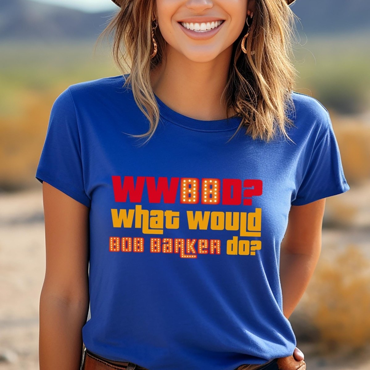 WWBBD? What Would Bob Barker Do? Price is Right Shirt, Funny Game Show Fan Gift - True Royal - XS -